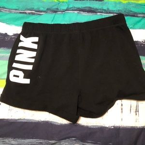 VS Pink Shorts Large sweatpants material
